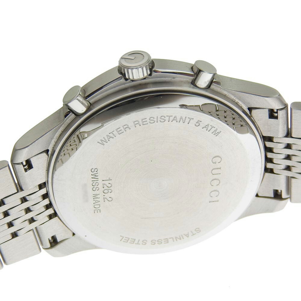 Gucci GUCCI G timeless men's quartz battery watch chronograph black dial 126 2 - Picture 4 of 9